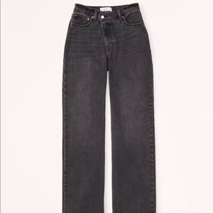 Black v-waist curve love high rise 90s relaxed jean